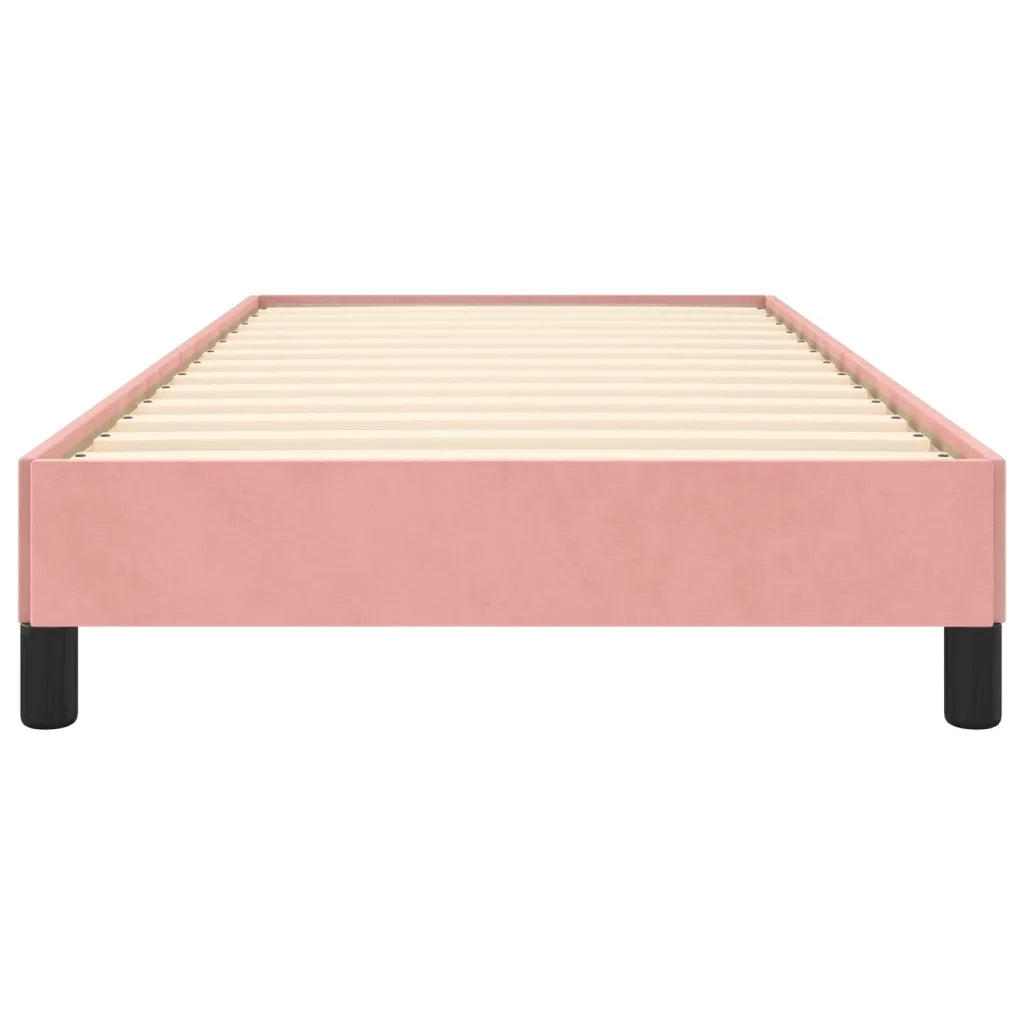 Giroletto-Struttura Letto Rosa 90x200 cm in Velluto 379269