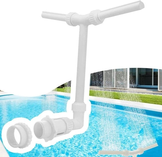 Doppio getto fontana - 360° regolabile - cascata getto per piscina - piscina sopraelevata sottopavimento - piscina esterna per giardino - zona relax esterna