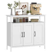 Armadio a 3 ante con ripiani regolabili ¨C zephmum ¨C Bianco 100x35x88 cm
