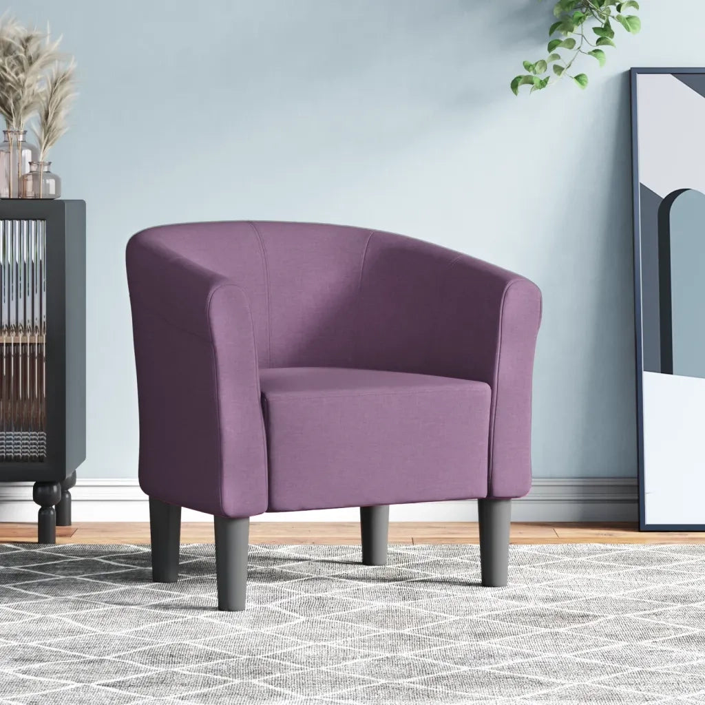 Divano Sedia-Poltrona Cabriolet Viola in Tessuto