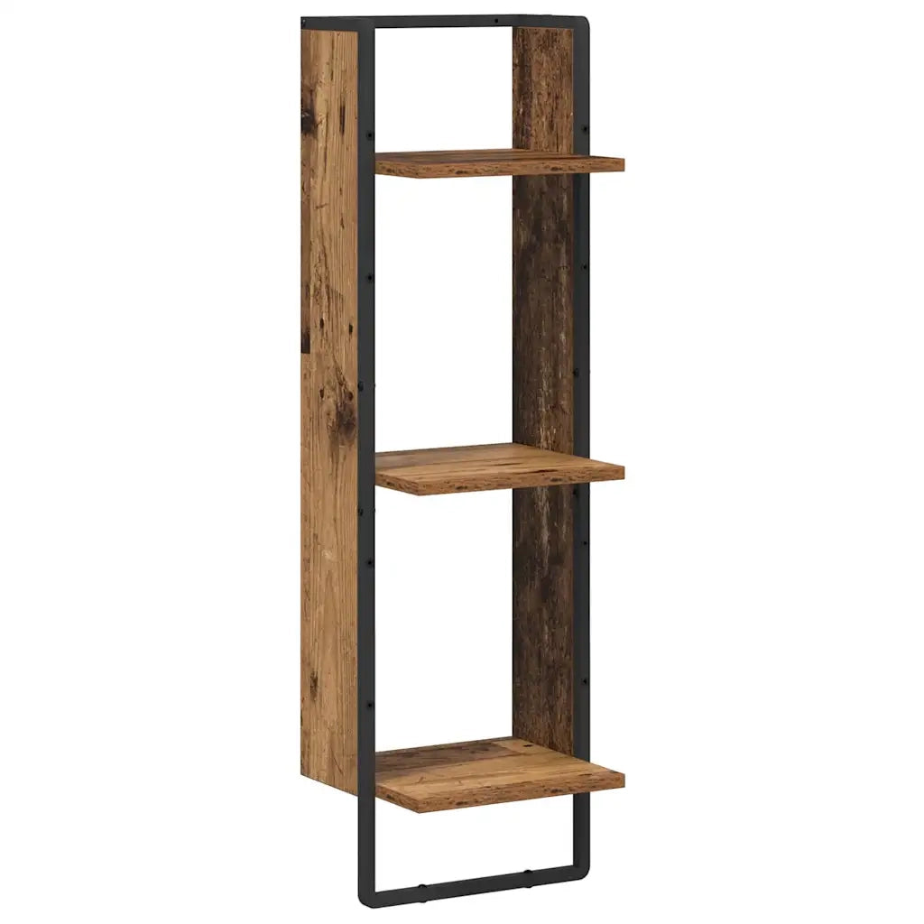 Scaffale da parete Legno vecchio 30 x 25 x 100 cm 882841