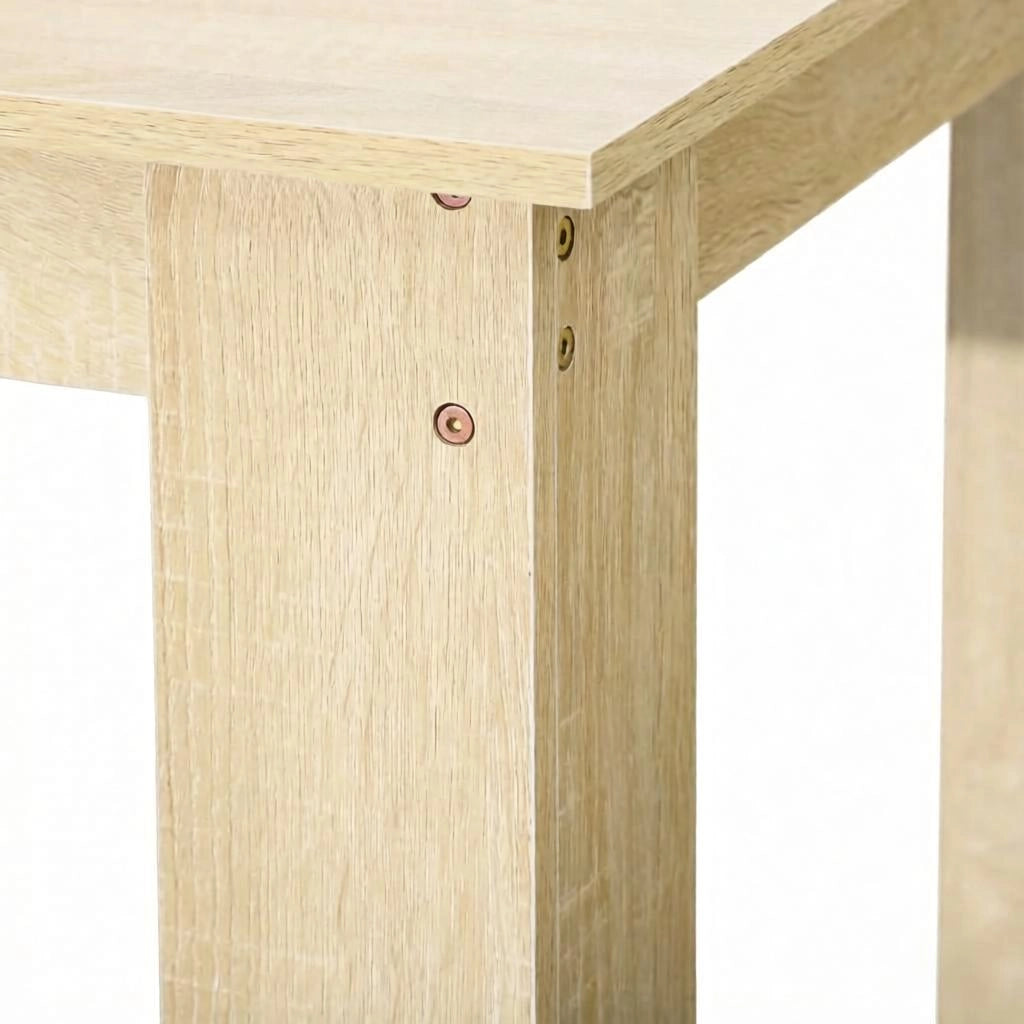 Tavolo da pranzo per 4-6 persone in truciolato effetto rovere, moderno, per cucina e soggiorno, 120 × 69 × 75 cm