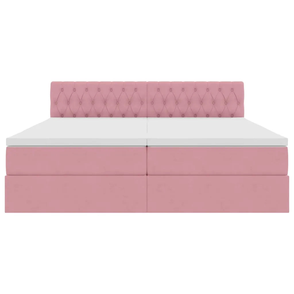 Letto con Contenitore con materasso Rosa 90 x 200 cm
