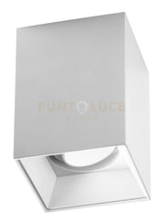 GFA1230- FARETTO ORIENTABILE BIANCO 1 LUCE ATTACCO GU10 QUADRATA L.8,5CM H.11,5CM