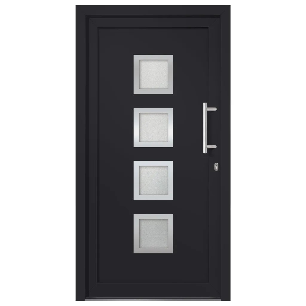 Porta di Ingresso Antracite 98x190 cm 279194