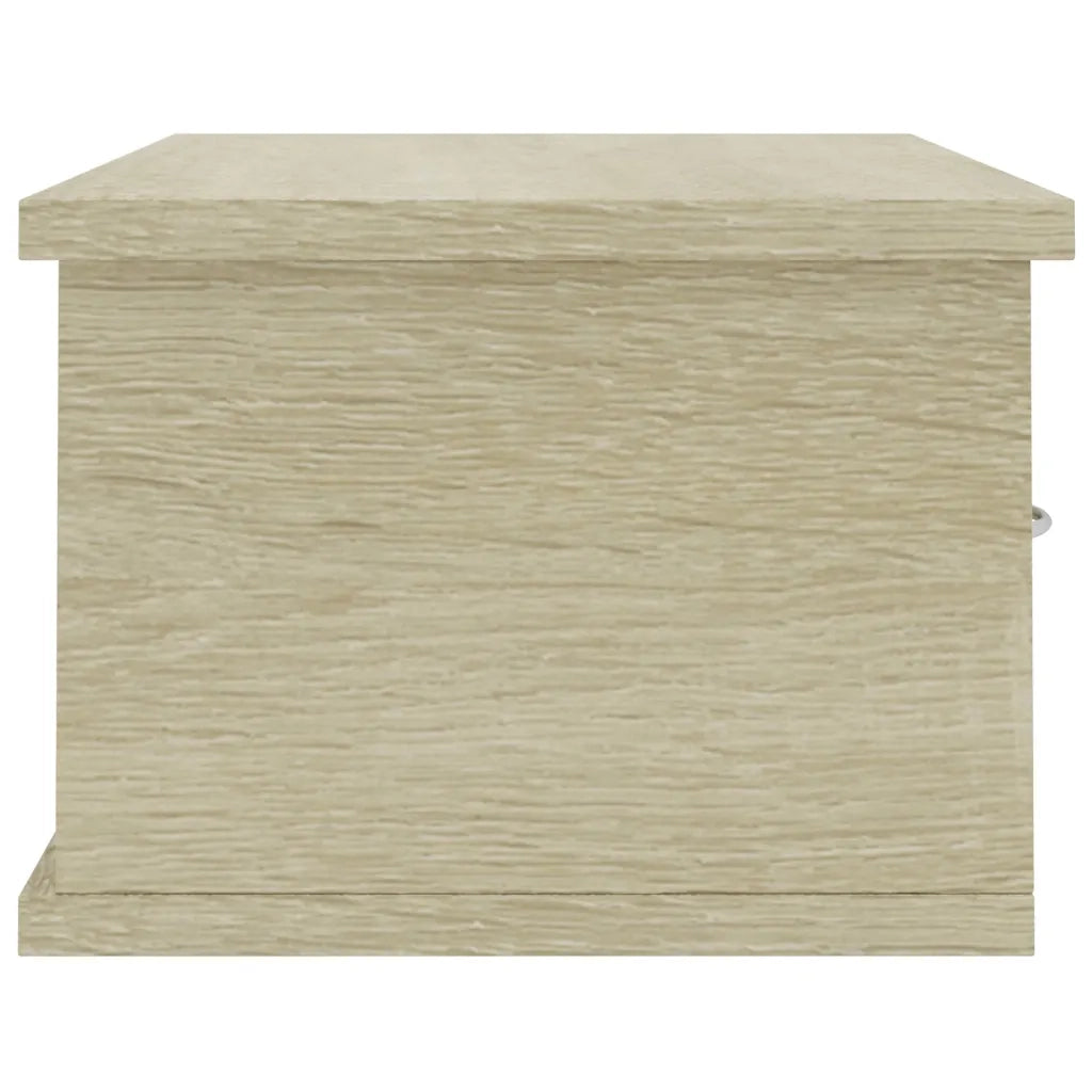 Scaffale Cassetti Parete Rovere Sonoma 60x26x18,5cm Multistrato 800588