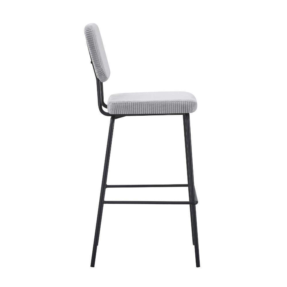 Sgabello imbottito Juno grigio chiaro 43x52,5x111H – Il comfort in stile industriale