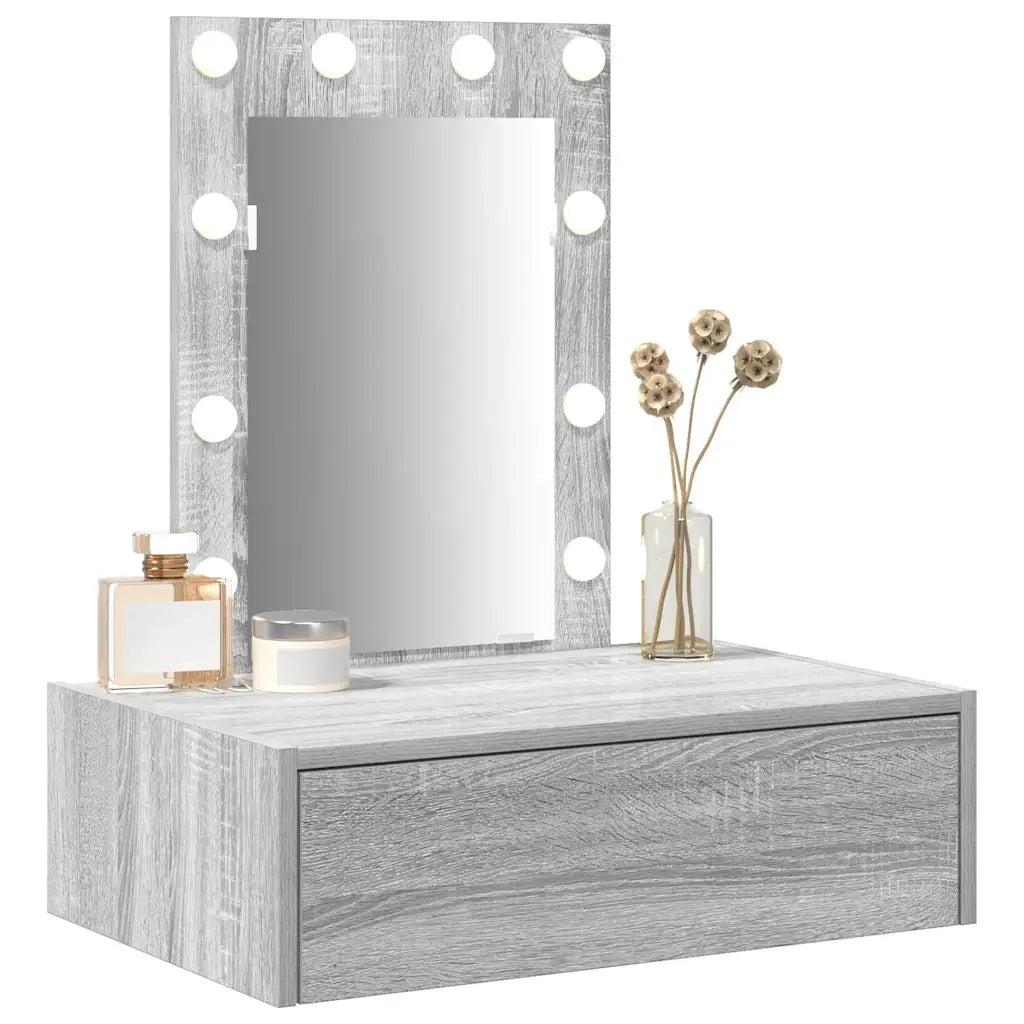 Tavolo da Trucco Grigio 60 x 40 x 70 cm Legno ingegnerizzato 865222