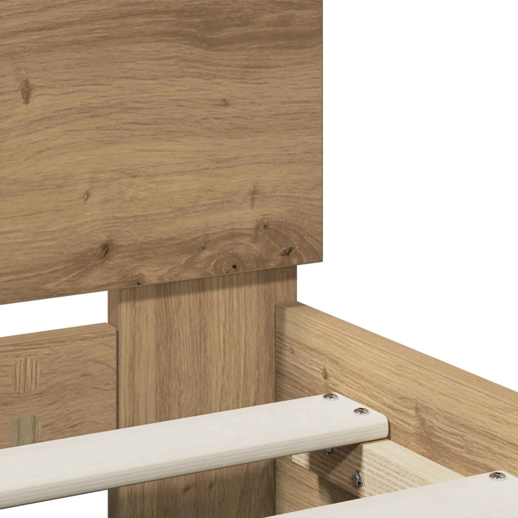 Struttura del letto Rovere Artigianale 120 x 190 cm 3446598
