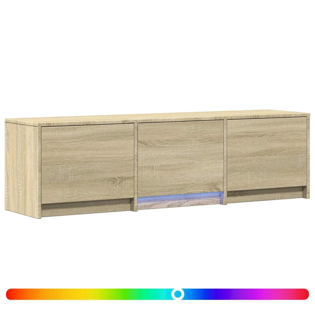 Mobile TV con LED con LED Rovere Sonoma 140 x 34 x 40 cm 3418712