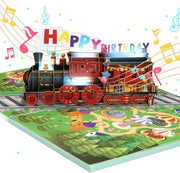 Carta di auguri con musica e luce - Carta pop-up - Carta di auguri per bambini - Carta di auguri con busta - Carta di auguri 3D - 28 x 18 cm