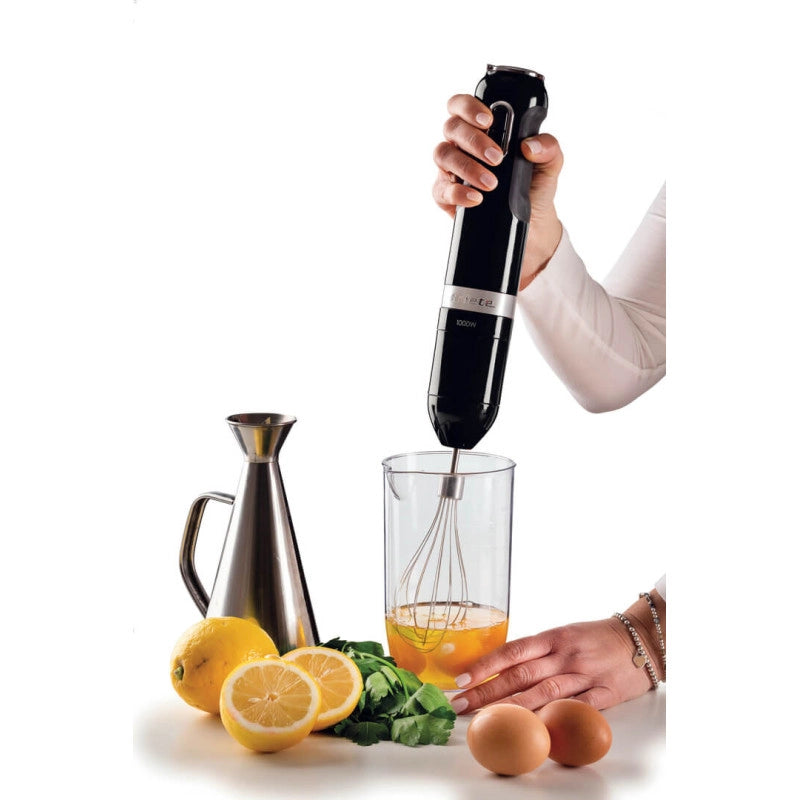 Frullatore a immersione 1000W - 10 velocità + turbo - Accessori inclusi - Nero