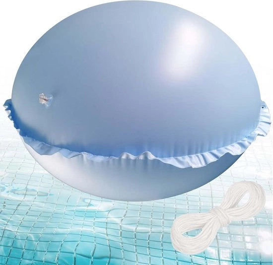 Pompa a aria per piscina XXL 120 x 120 cm rotonda Celestino - Pompa a aria per piscina riciclabile con 15 m di cavo - Adatta per coperture esterne di piscine .