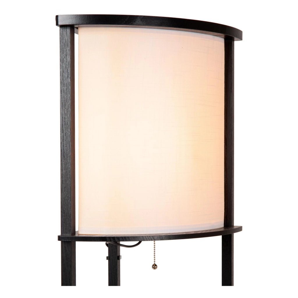 Lampada da terra MENNO scandinava 1xE27 nera crema Lucide