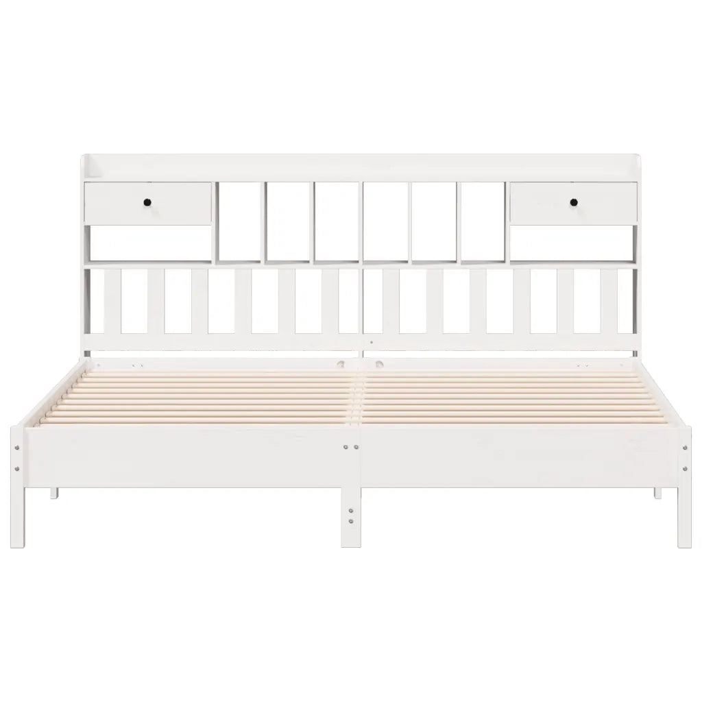 Giroletto con Libreria senza Materasso 180x200 cm in Legno Pino 3322901