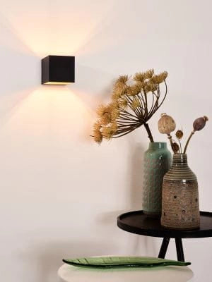 Applique Lucide Devi nera/ottone G9 42W in alluminio