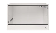 Diversa terrario in legno bianco 80x50x50h - con sportelli scorrevoli in vetro