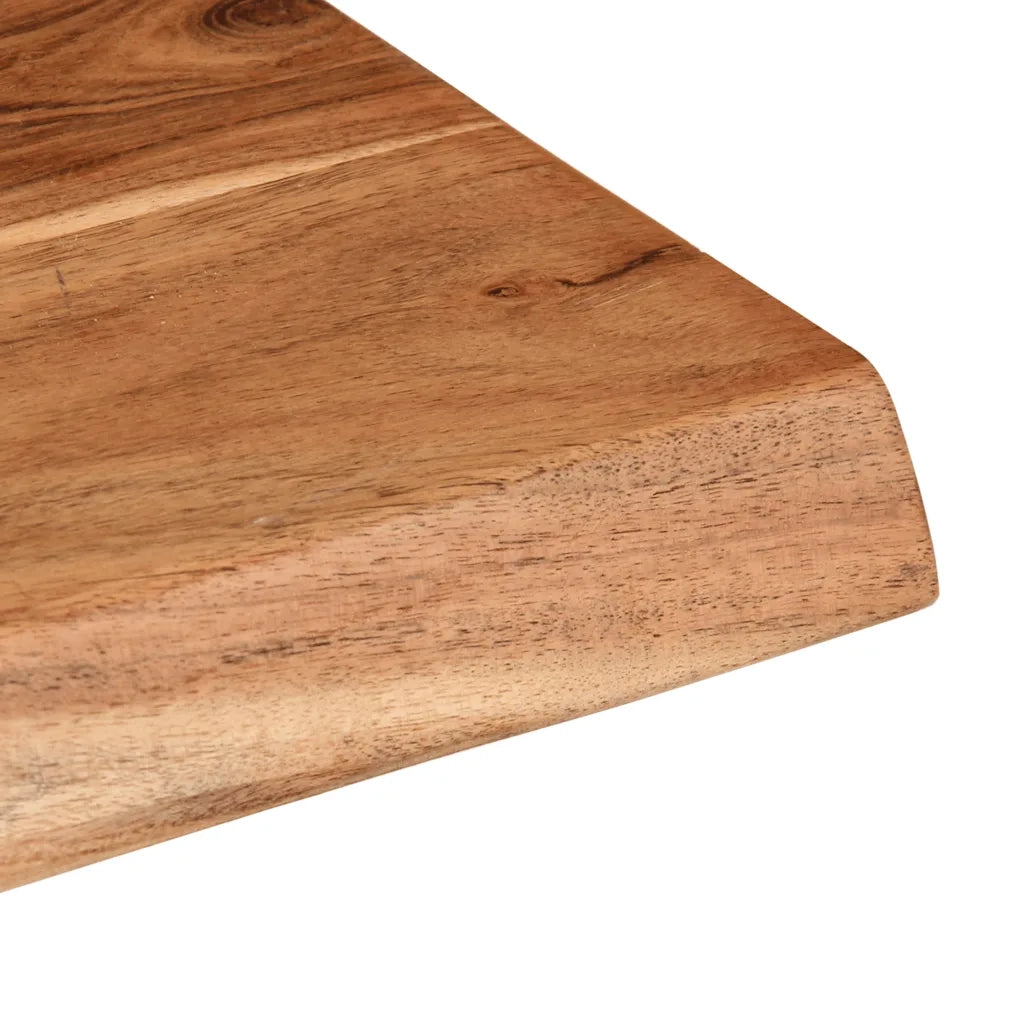 vidaXL Mensole da Parete 2 pz 60x20x3,5 cm in Legno Massello di Acacia