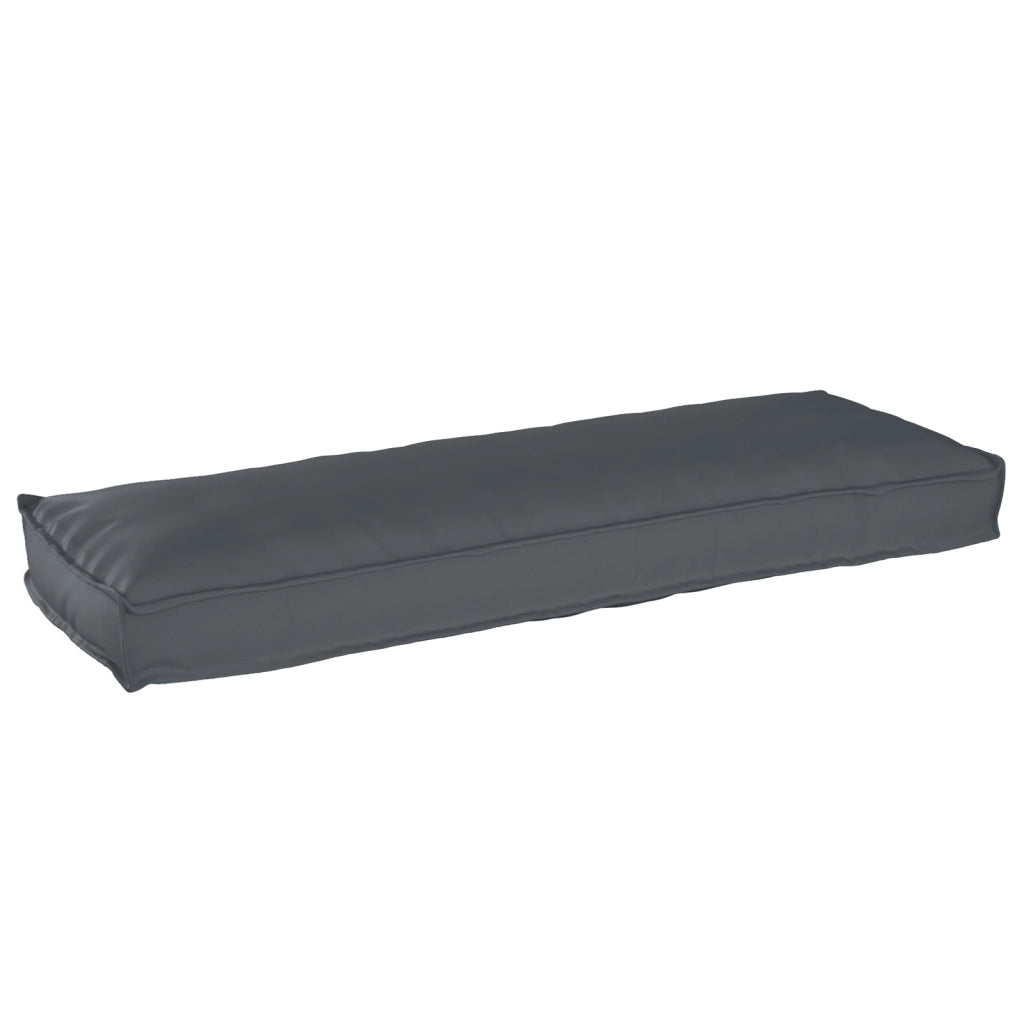 Cuscini per pallet per panchina 2 pcs Antracite 120x40x8 cm Tessuto Oxford