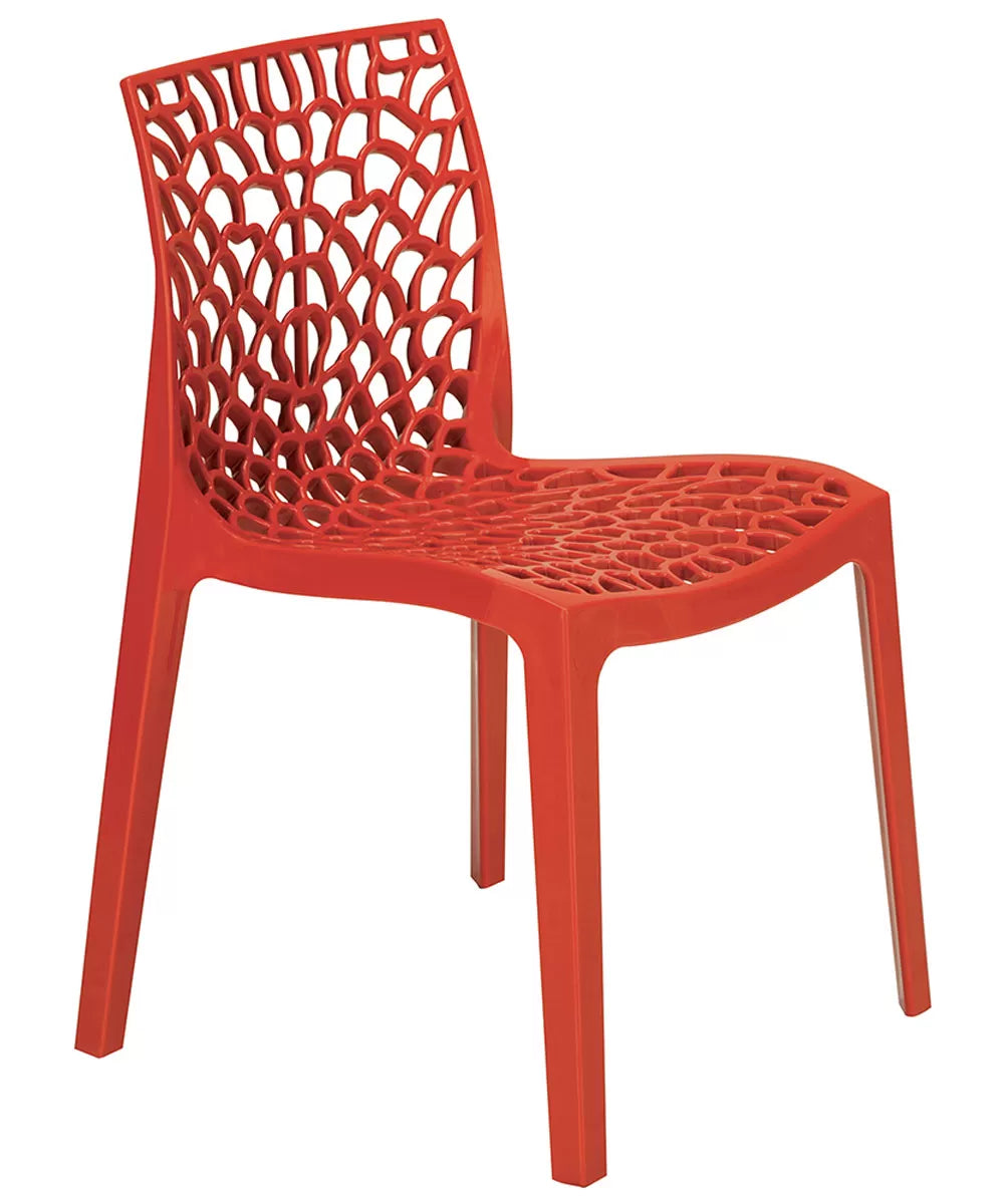 Sedia Gruvyer polipropilene rosso