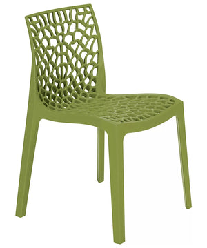 Sedia Gruvyer polipropilene verde anice