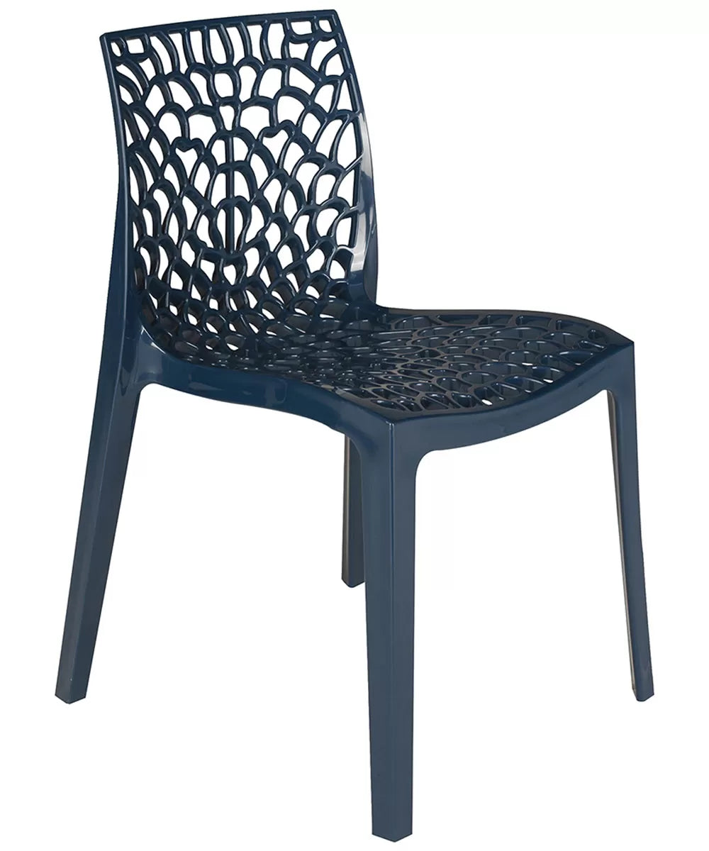 Sedia Gruvyer polipropilene blu petrolio