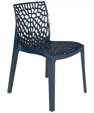 Sedia Gruvyer polipropilene blu petrolio