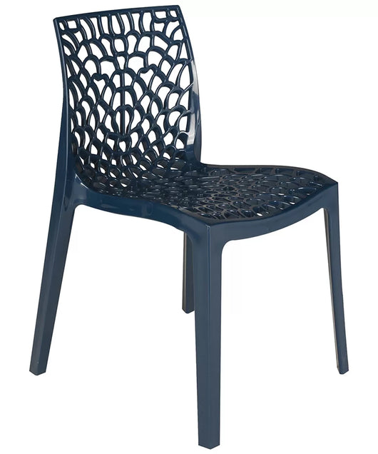 Sedia Gruvyer polipropilene blu petrolio