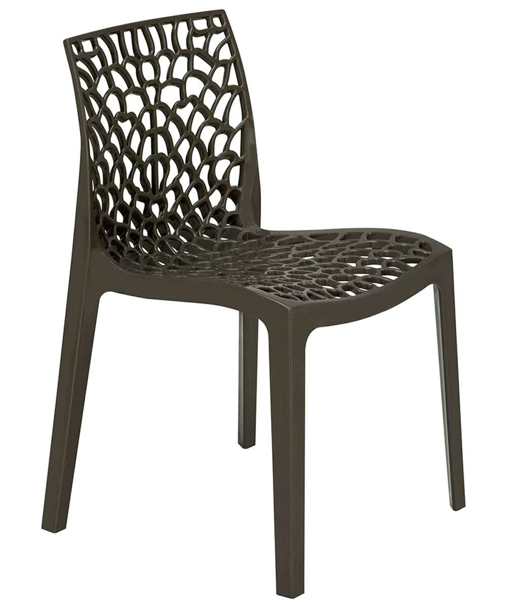 Sedia Gruvyer polipropilene moka