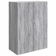 Mobiletto a muro Sonoma grigio 66 x 34,5 x 90 cm