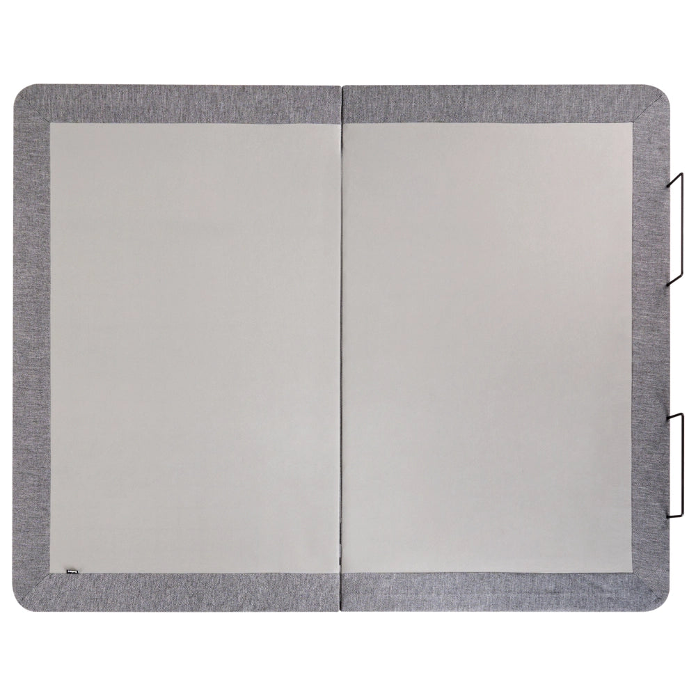 Base letto elettrica regolabile in poliestere grigio 160 x 200 cm con gambe in metallo