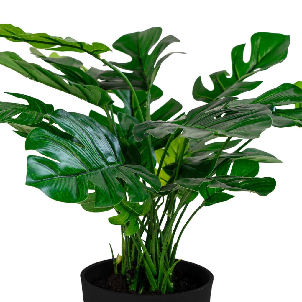 Pianta Artificiale Monstera, Verde, Polietilene, 40x40x45 cm