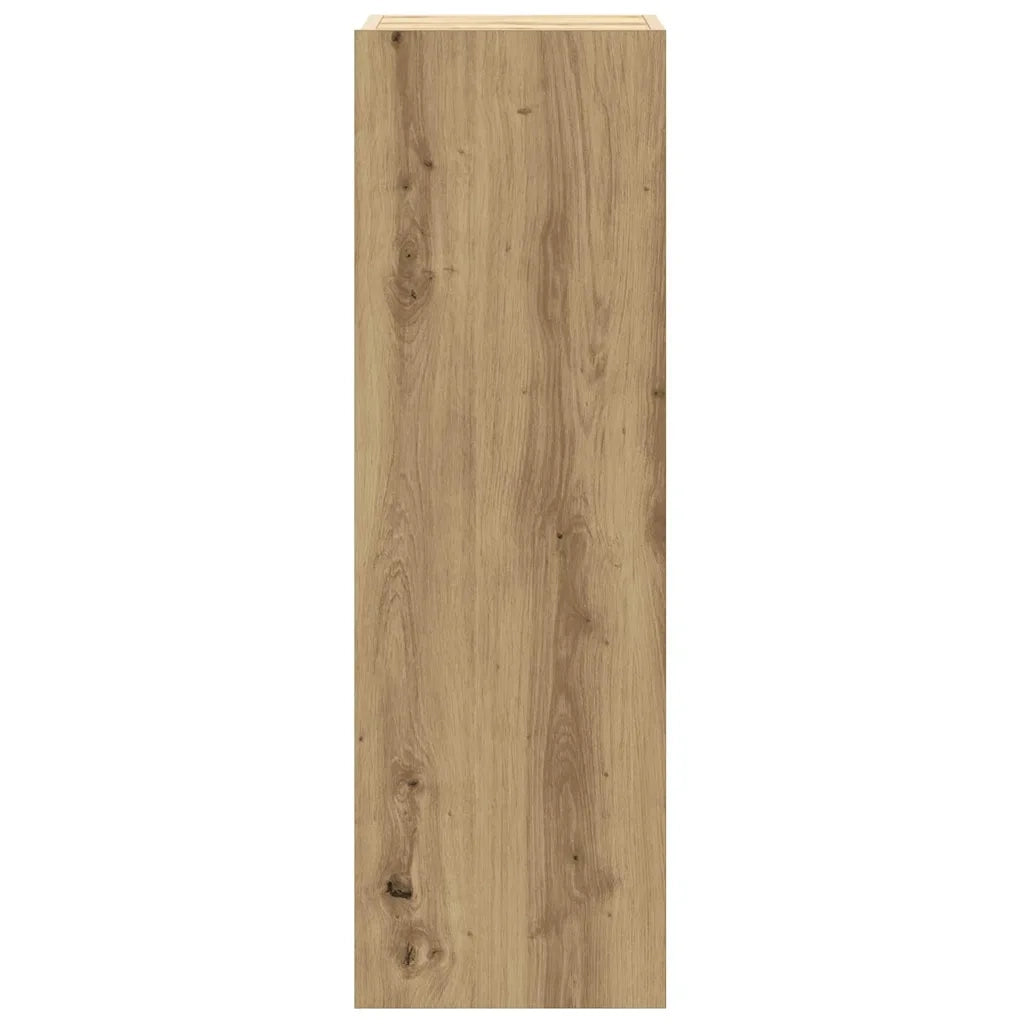 Set Mobile TV 6 pz Montato a Parete Rovere in Legno Multistrato