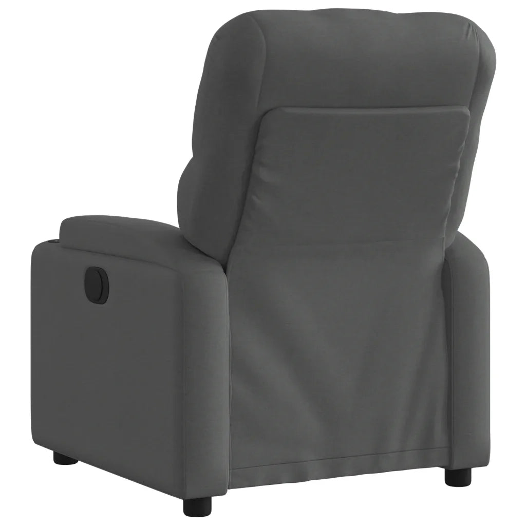 Divano Sedia-Poltrona reclinabile in tessuto grigio scuro 838442
