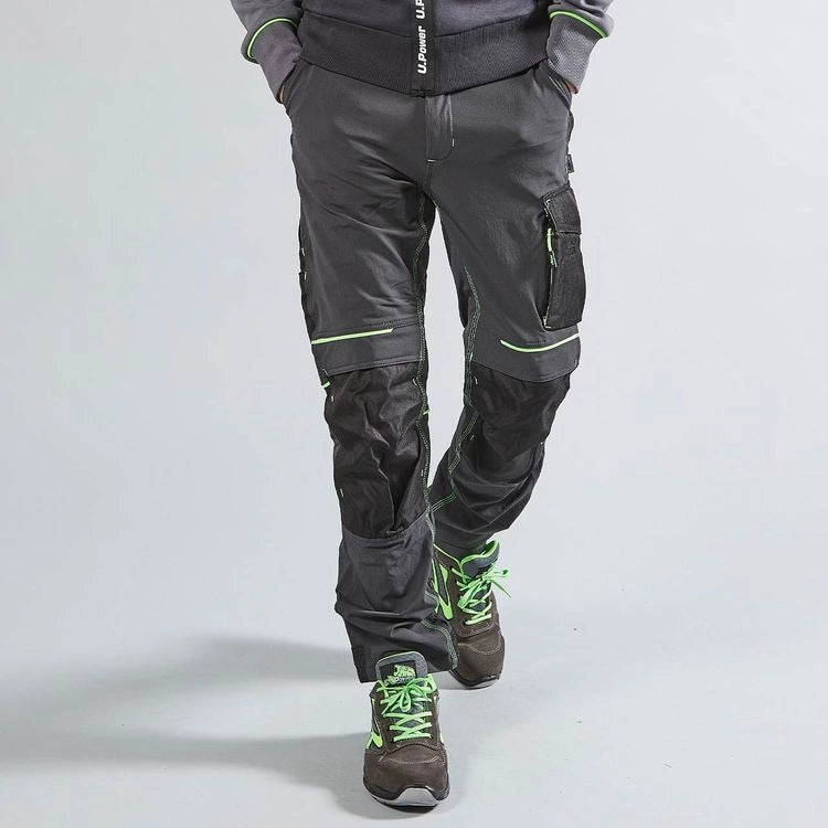 U-POWER PANTALONE ATOM SLIM FIT GRIGIO-VERDE TG.XXL- 1,0 pz