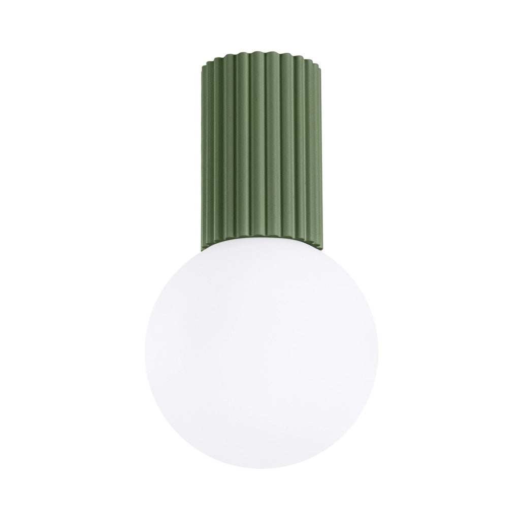 Spot soffitto SFERA Pure Lume olive vetro bianco G9 IP44