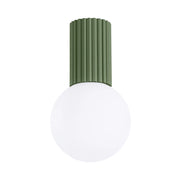 Spot soffitto SFERA Pure Lume olive vetro bianco G9 IP44