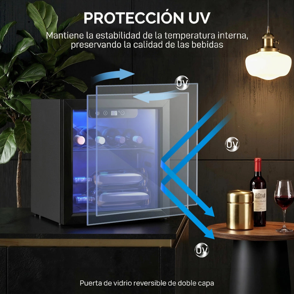 Cantinetta per Vini Refrigerata ¨C zephmum ¨C Nero, 36 L, Temperatura 4-16 ¡æ