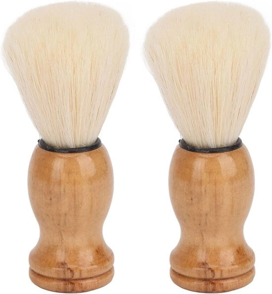 Spazzola da barba mini - Manicure professionale - Progettata ergonomicamente - Manico in legno - Ideale per uso domestico e viaggio - Accessorio per ...