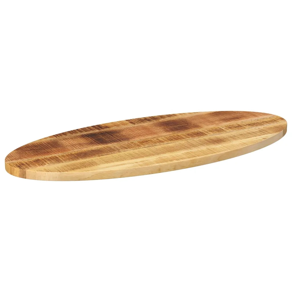 vidaXL Piano Tavolo 90x40x2,5 cm Ovale in Legno Massello di Mango