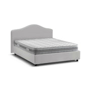 Letto Matrimoniale Akym, Letto Matrimoniale Materasso Incluso Made in Italy, Bianco