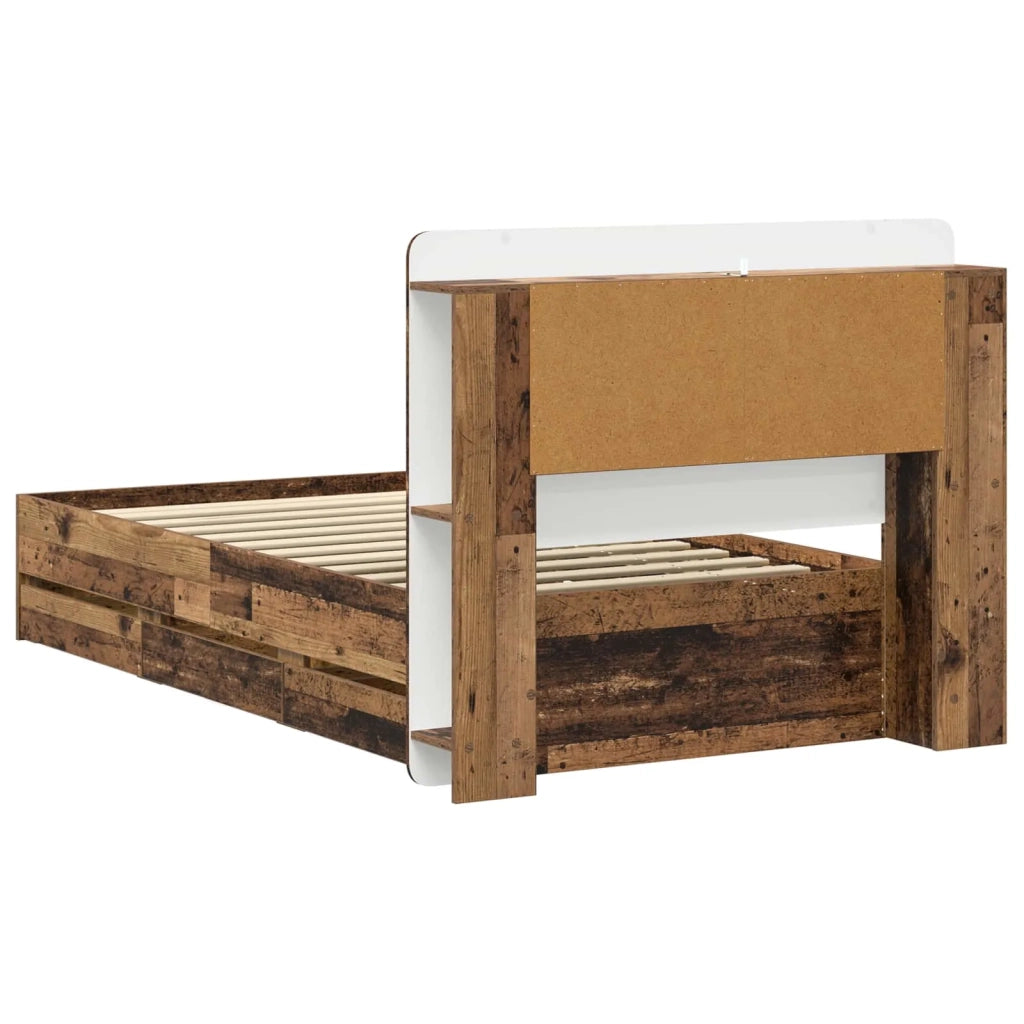 Telaio del letto con storage Legno antico 80 x 200 cm 3434000
