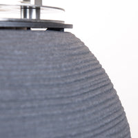 Camino a Bioetanolo Braciere da Pavimento Ø40xh54 cm per Interno ed Esterno Botticelli Ghisa Grigio