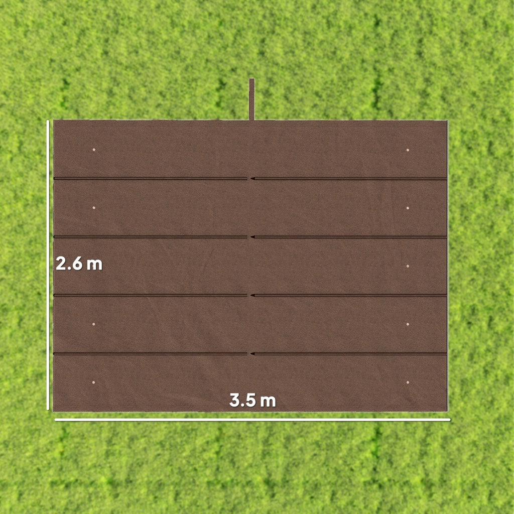 Copertura per Gazebo 4x3 m ¨C zephmum ¨C Poliestere Caffe