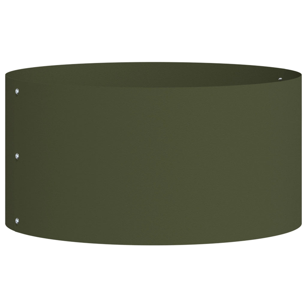 Fioriera Verde Oliva Verde oliva Metallo Media Resistente