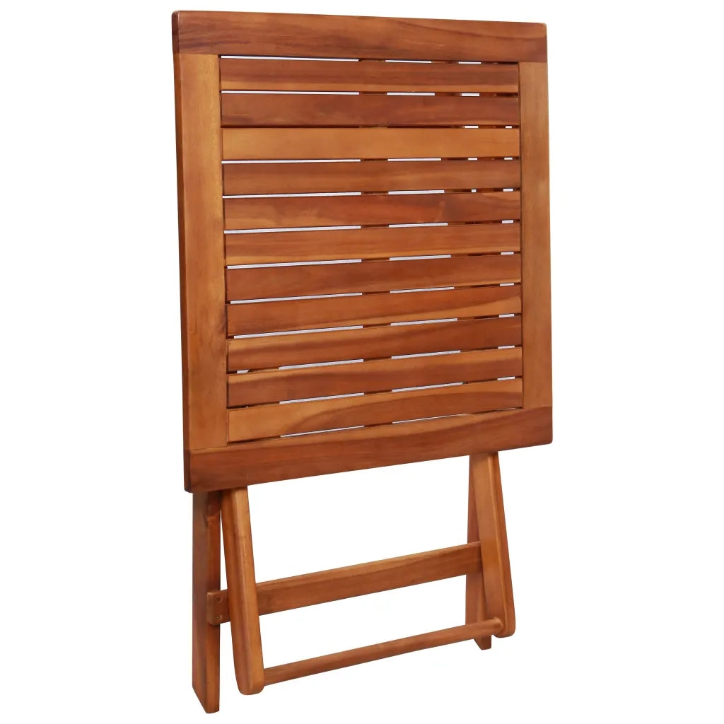 Set da Bistrot 3 pz Pieghevole in Legno Massello di Acacia 44015
