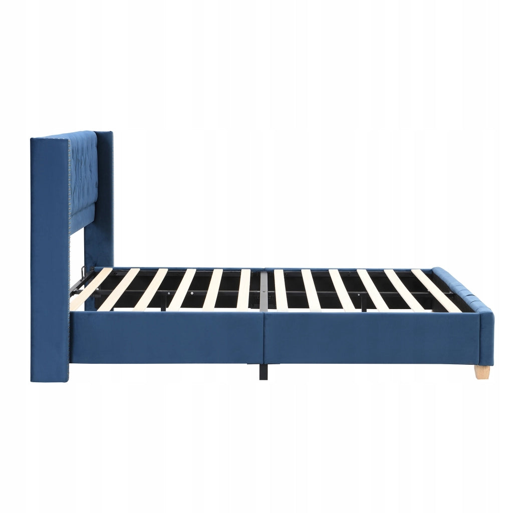 Letto 160x200 cm - Xylo - Velluto, Fasce, Idraulico, Grigio