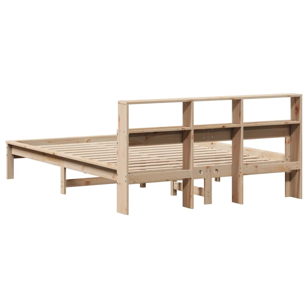 Letto Libreria senza Materasso 120x190 cm in Legno di Pino