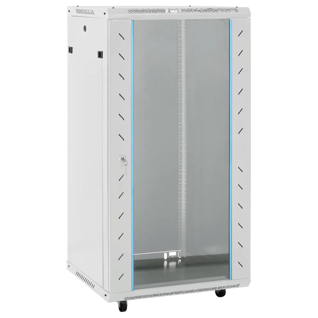 Armadietto di Rete 22U con Ruote Girevoli 19" IP20 60x60x120 cm 30269