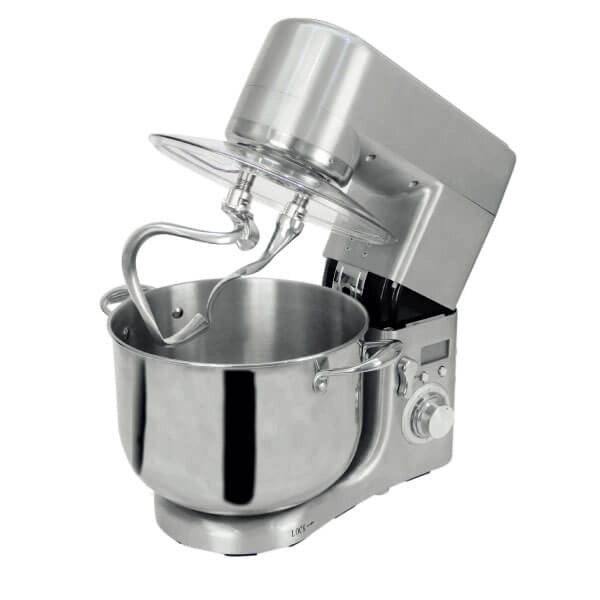 Rgv pastaprof pl10s impastatrice planetaria 10lt con doppio gancio, 6 velocità e display lcd 1500 watt
